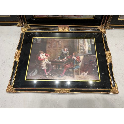 56 - Set of 4 gilt frame pictures 20th century frames a/f