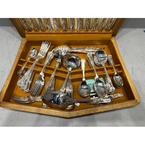 58 - Silver plate cutlery in case