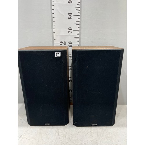 67 - Pair of Jensen teak speakers