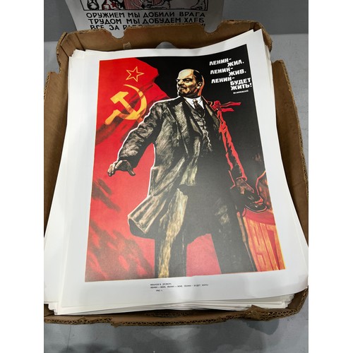 90 - Box of Russian posters