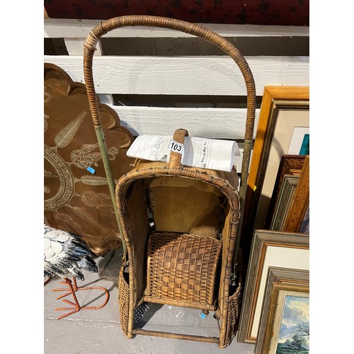 103 - Early 1900 oriole go basket pram