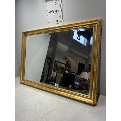 109 - Large gilt frame b/e mirror