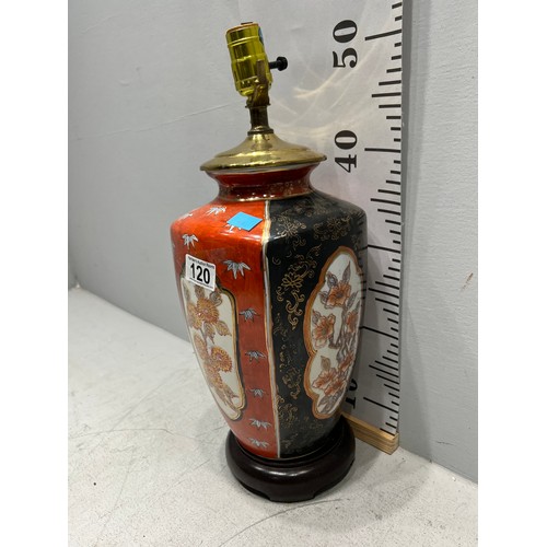 120 - Large Chinese lamp (needs rewire)