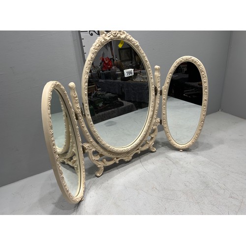 166 - French triple mirror