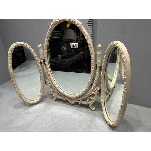 166 - French triple mirror