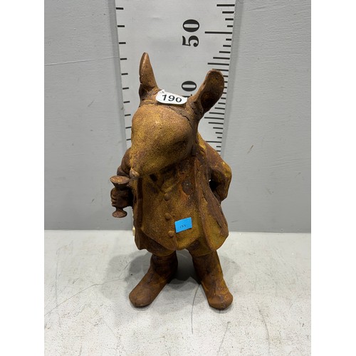 190 - Heavy cast iron Beatrix potter figure