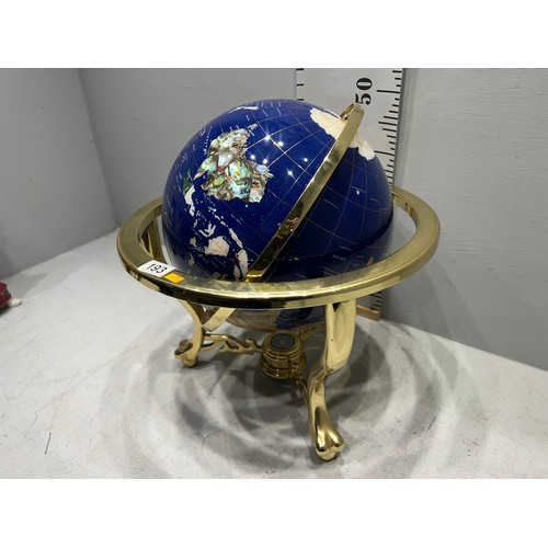 193 - Large brass globe