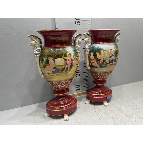 194 - Pair of Victorian design vases impressive