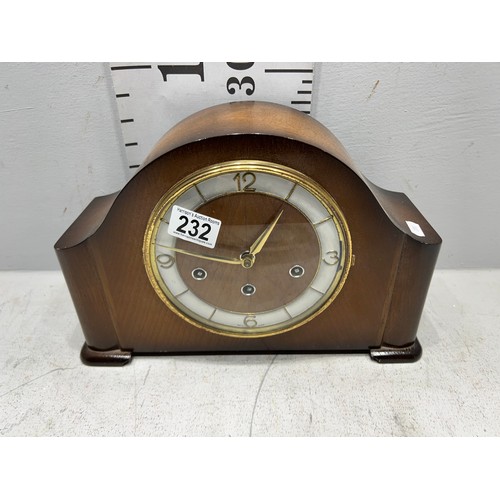 232 - Oak mantle clock