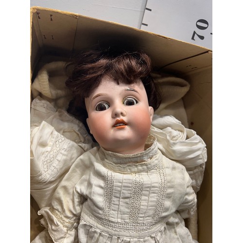 256 - Victorian German bisque headed gebruder Kuhnlenz doll 25