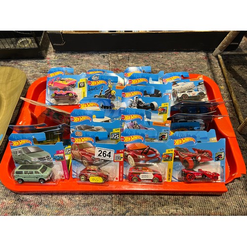 264 - 20 Hot wheels cars in packets new