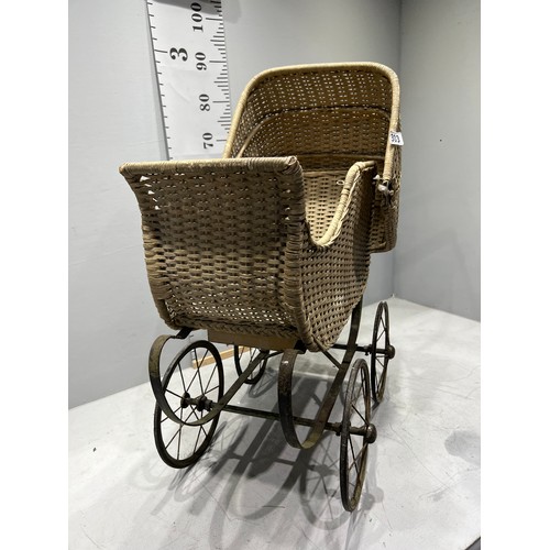 303 - Wicker children's pram