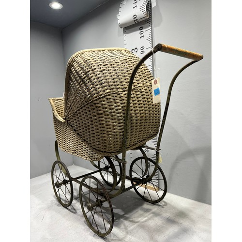 303 - Wicker children's pram