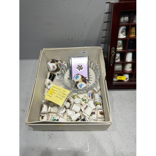 312 - 2 cabinets of thimbles + box thimbles