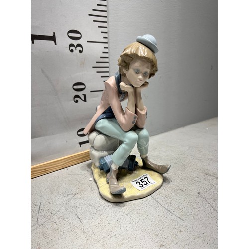 357 - Lladro figure boy with accordion