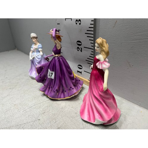 367 - 2 Royal doulton figures + 1 other