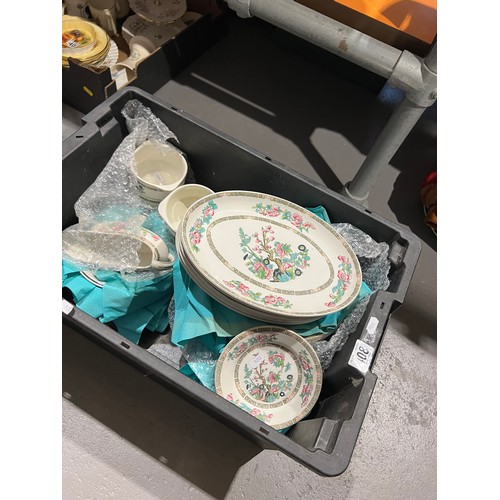 408 - Box Indian tree dinner ware