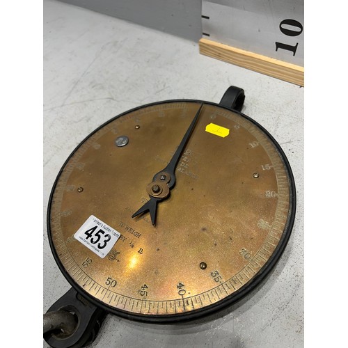 453 - 20th Century brass salter scales