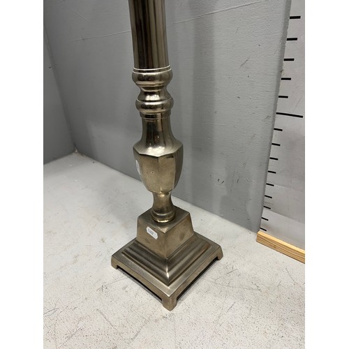 477 - Large silver plated candle stick