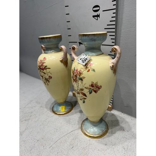 488 - Pair of Victorian vase's