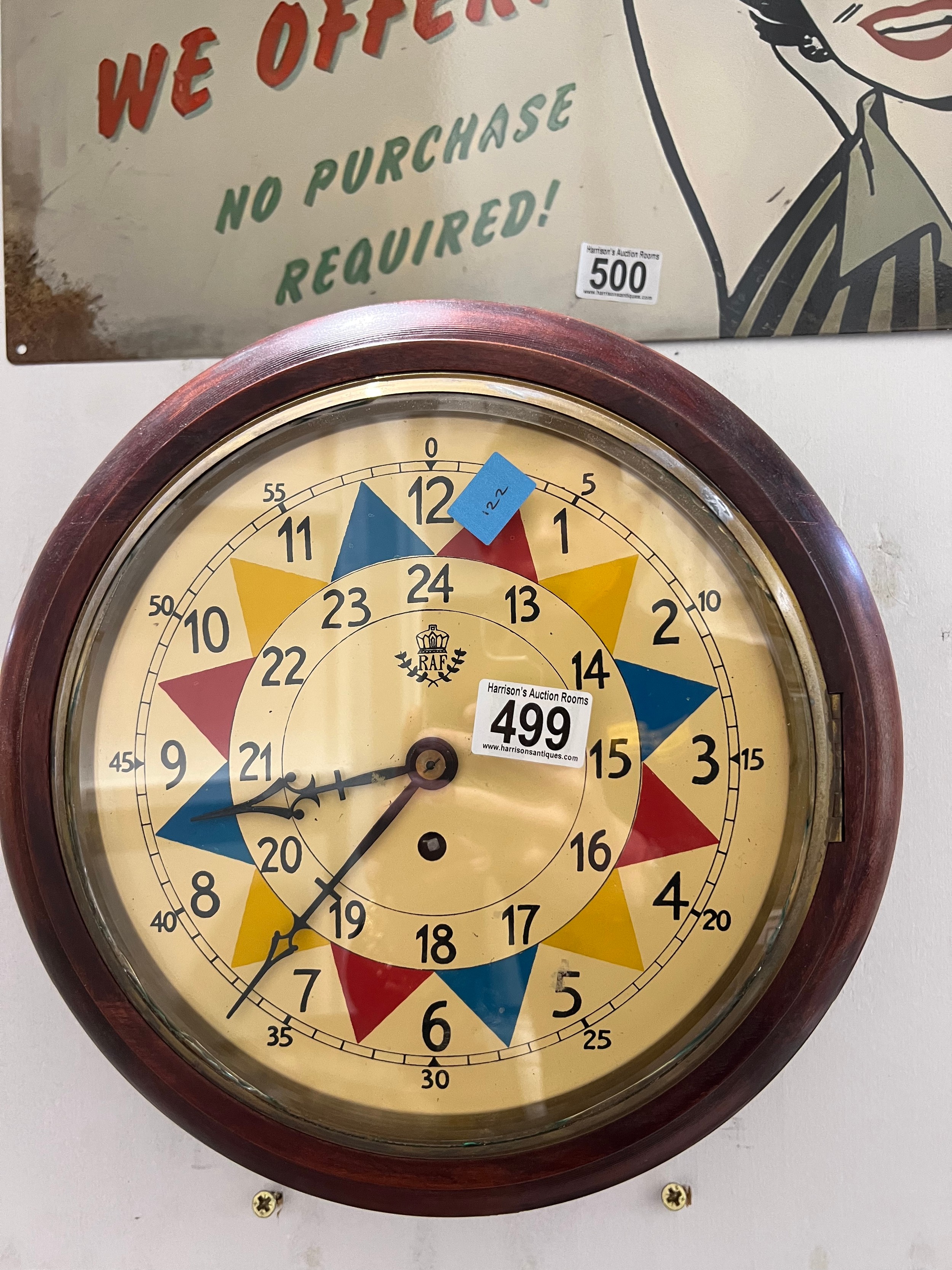 RAF fusee wall clock