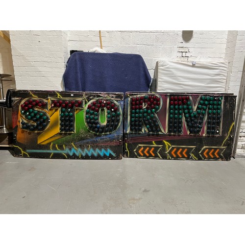 979 - Storm fairground light up display sign