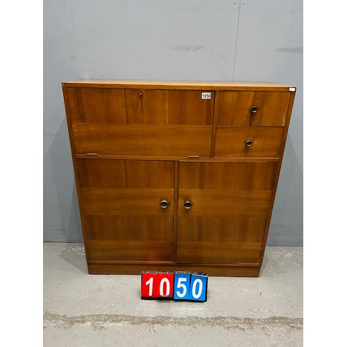 1050 - Mid century teak storage unit drawers & cupboard