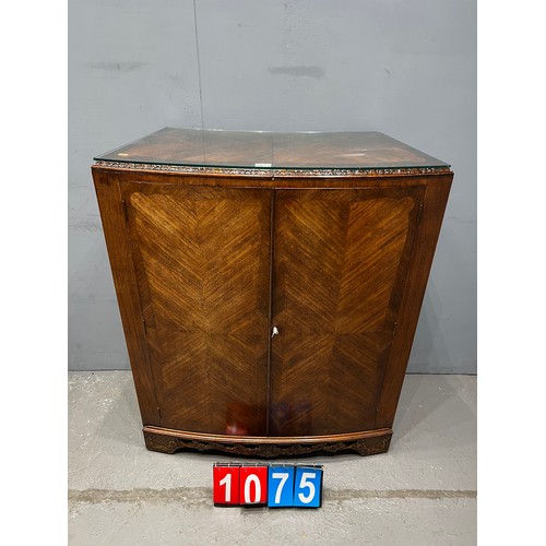 1075 - Vintage mahogany extending drinks bar see pics