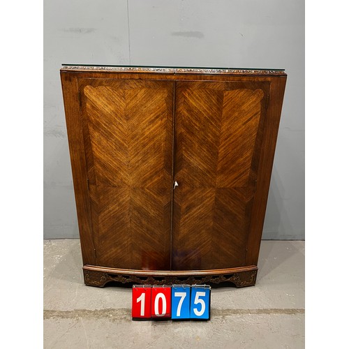 1075 - Vintage mahogany extending drinks bar see pics