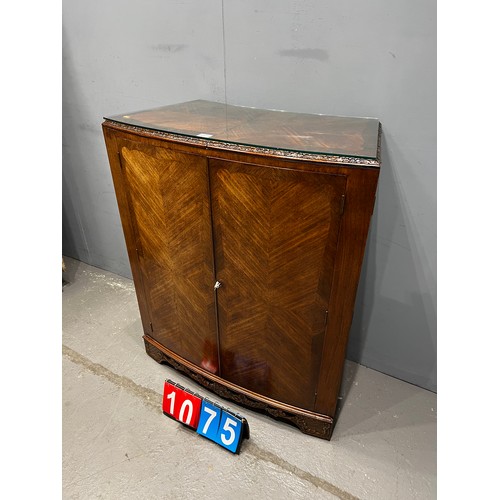 1075 - Vintage mahogany extending drinks bar see pics