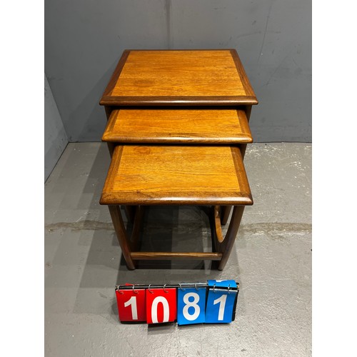 1081 - G-plan astro nest of mid century tables