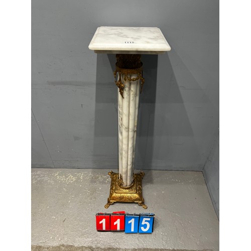 1115 - Superb marble plant stand/column with gilt ormolu mounts