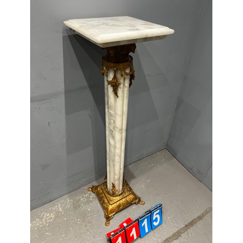 1115 - Superb marble plant stand/column with gilt ormolu mounts