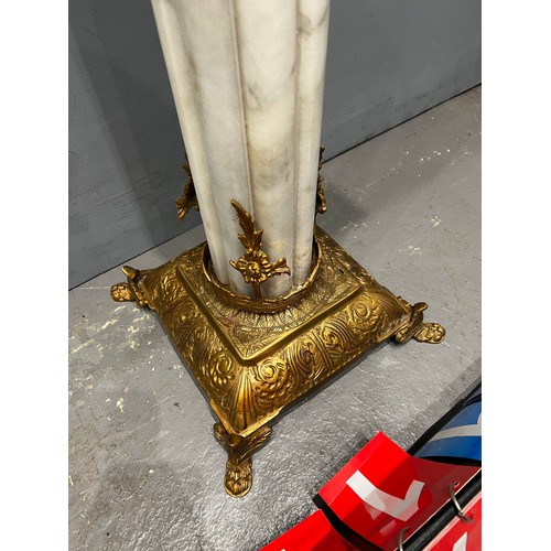 1115 - Superb marble plant stand/column with gilt ormolu mounts