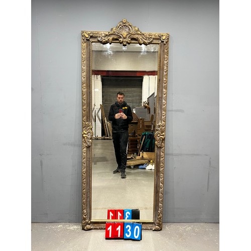 1130 - Large french ornate dress mirror 33