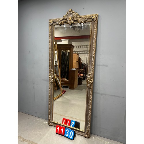 1130 - Large french ornate dress mirror 33