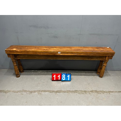 1181 - Vintage pine bench/garden bench