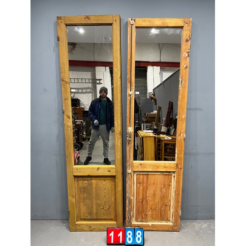 1188 - Pair of french mirror'd door