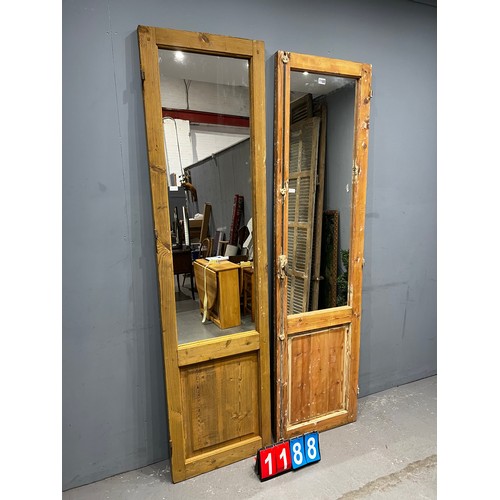 1188 - Pair of french mirror'd door