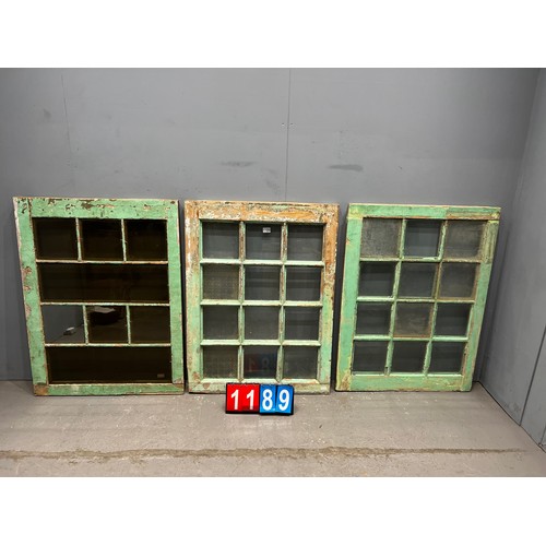 1189 - Set of 3 french window's