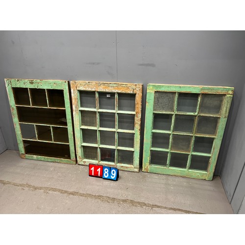 1189 - Set of 3 french window's