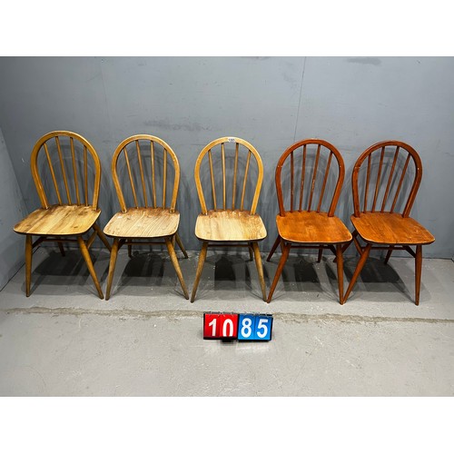 1085 - 4 Ercol hoop back dining chairs