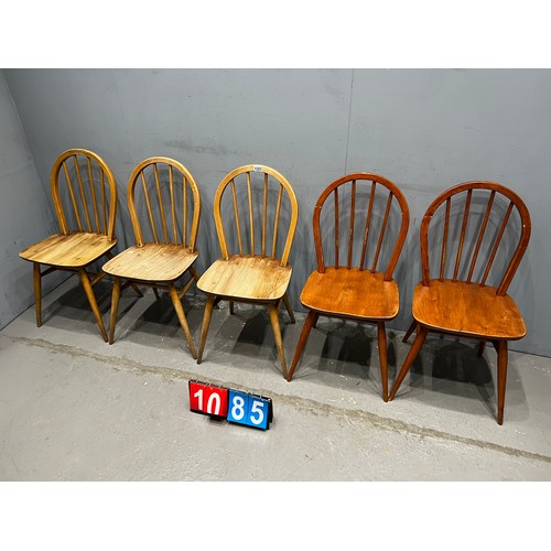 1085 - 4 Ercol hoop back dining chairs