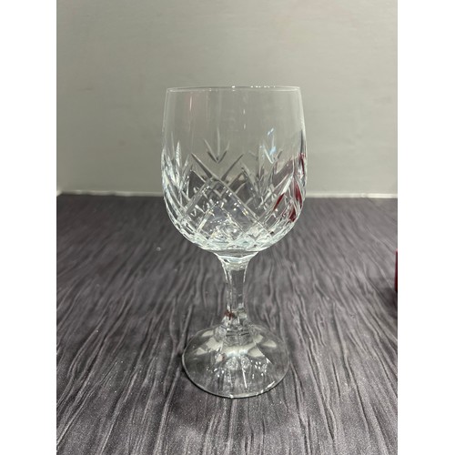 14 - 3 Boxed sets cut glass wine glasses, schott crystal etc