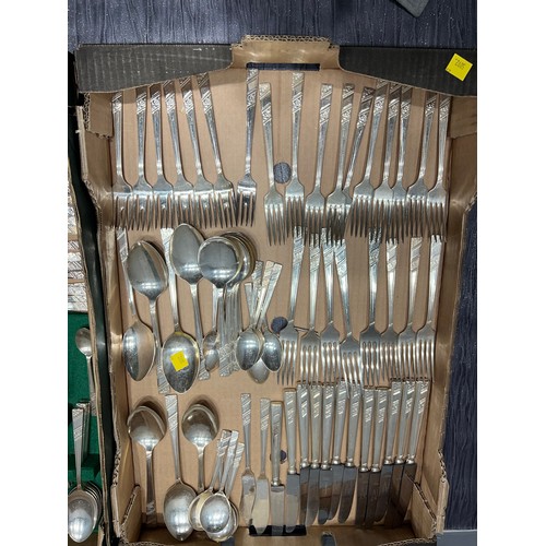 45 - 2 Boxes cutlery 152 pieces approx Sheffield England