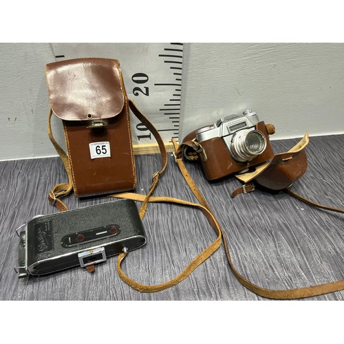 65 - 2 Vintage cameras ensign, voight hander