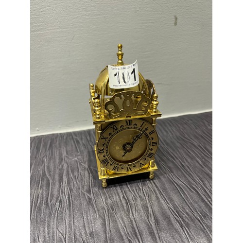101 - Brass dome top carriage clock