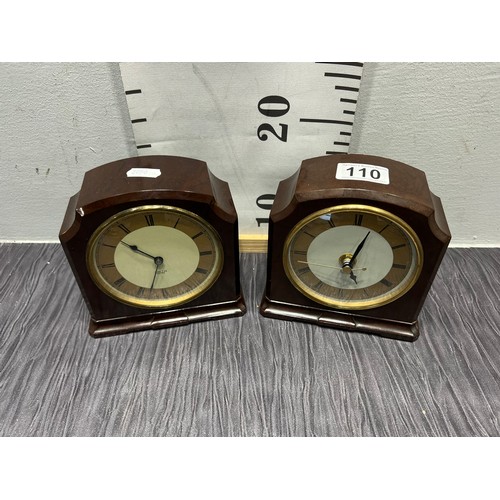 110 - 2 Early Bakelite clocks
