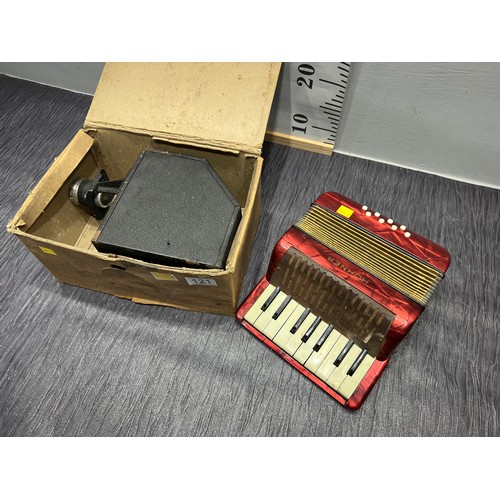 121 - Children's Hohner accordion in original box