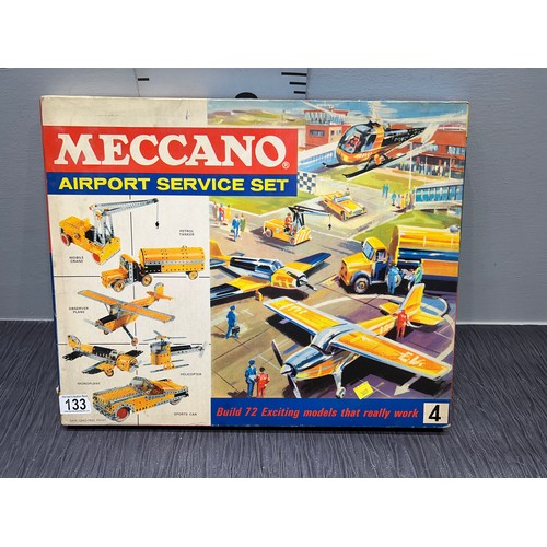 133 - Meccano airport service set in original box